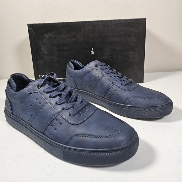 INC International Concepts Mens Zuri Low Top Sneaker Faux Suede Blue Size 9M NEW - Picture 15 of 16